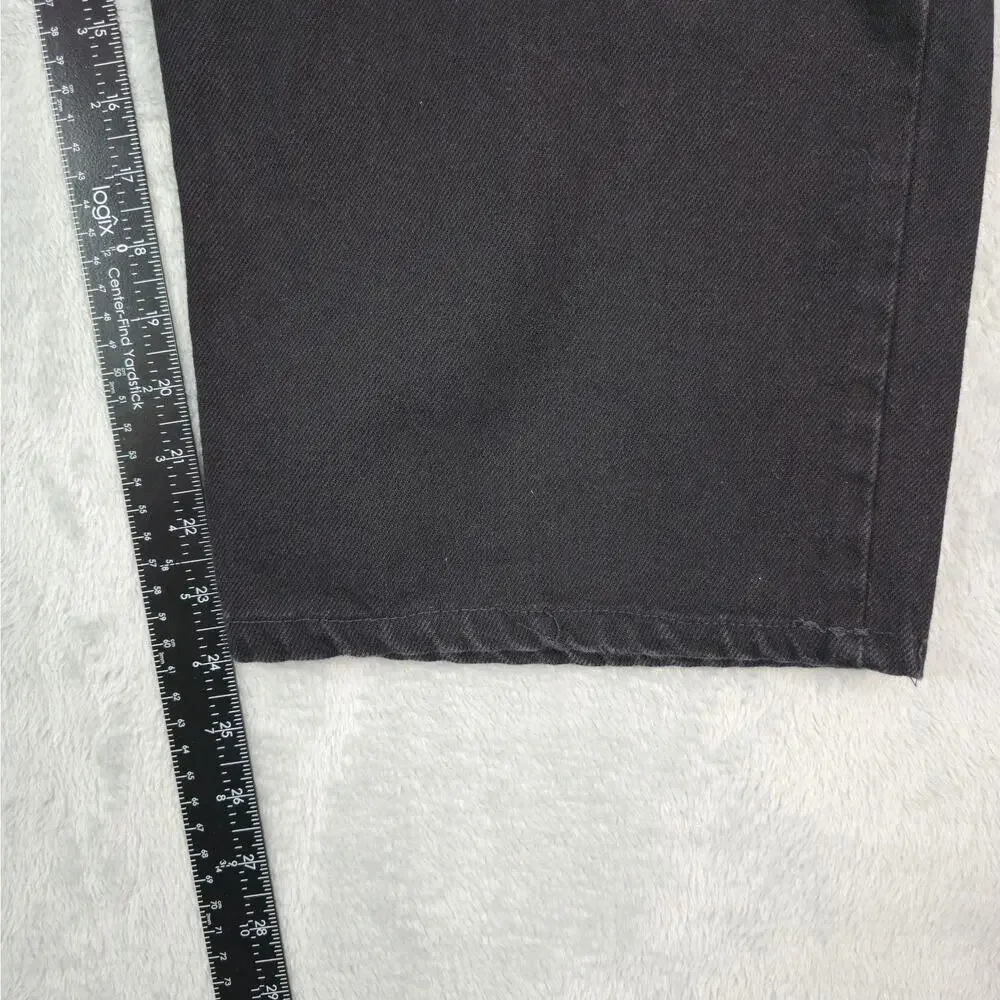 Vintage Levis 550 Jeans Mens Hemmed‎ 40x24 Black Relaxed Fit DIY Cutoff Shorts